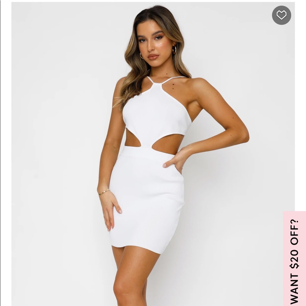 Dreaming of You White Fox Dress in White